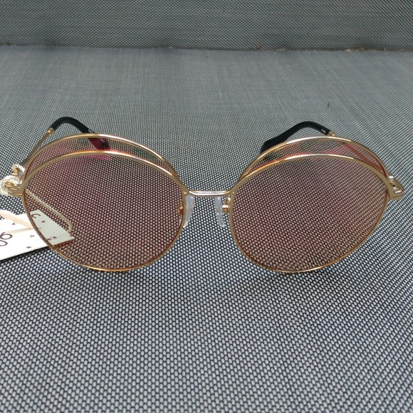 Sonix Women's Oasis Mirrored Round Sunglasses 60mm - Picture 2 of 4